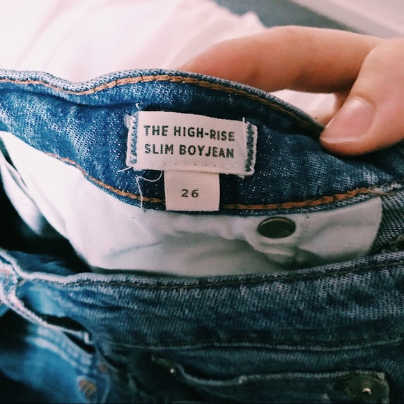 MADEWELL HIGH RISE SLIM BOYJEAN DISTRESSED - Picture 6 of 11